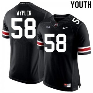 Youth Ohio State Buckeyes #58 Luke Wypler Black Nike NCAA College Football Jersey Outlet TIT8544VF